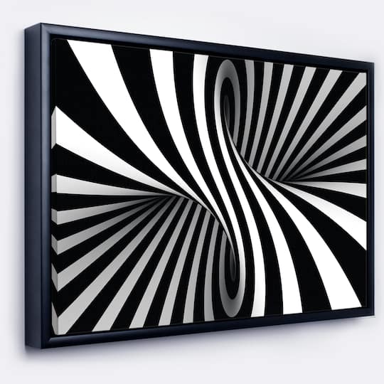 Designart - Black and White Spiral